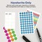 Avery 0.25 in. Diameter Handwrite Only Self-Adhesive Removable Round Color-Coding Labels - Assorted (192/Sheet, 4 Sheets/Pack)